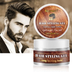 Biosmooth Mens Hair Styling Hair Gel For Men, All Day Hold for Glossy Style