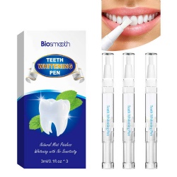 Biosmooth Teeth Whitening Pen Gel: No Sensitivity with Remineralizing Pen, Removes Teeth Stains for a Bright White Smile Mint