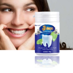 Biosmooth Teeth Brightening Powder-Conceals Stains, No Sensitivity Toothpaste Whitening Powder for Coffee, Tea, Food, Wine, and Tobacco Stains