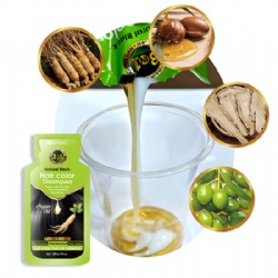 Biosmooth dye shampoo and conditioner 3 in 1 natural black hair shampoo for man and woman