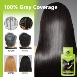 Biosmooth dye shampoo and conditioner 3 in 1 natural black hair shampoo for man and woman