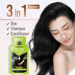 Biosmooth dye shampoo and conditioner 3 in 1 natural black hair shampoo for man and woman