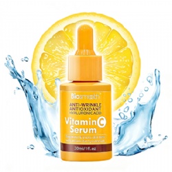 Biosmooth Vitamin C Serum 30ml Anti-Wrinkle Antioxidant Hyaluronic Acid Brighten Even Skin Tone