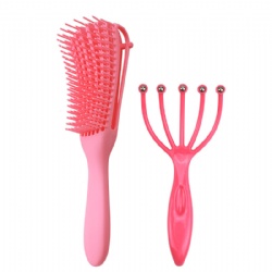 Detangler Brush Hair Pp Plastic Detangling Curly Hair Brush for Hair