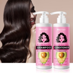 Biosmooth Avocado Shampoo And Conditioner Set Moisturizing With Shea Butter And Argan Oil Hair Care Shampoo For All Hair Types