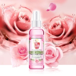 Biosmooth Rose Water Body Mist - Rose water Spray for Face, Skin and Hair